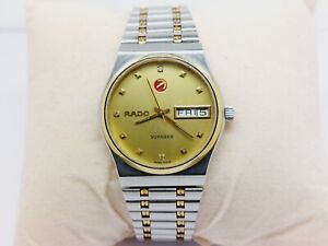 Vintage RADO Voyager Midsize Automatic Day-Date Swiss Unisex Watch ETA 2836-2