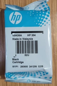 HP 304 Original Ink Cartridge 3JB05AE Black ONLY 120 pages Pack of 1 - BOX OPEN - Photo 1/1