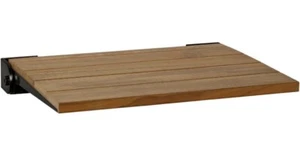 Seachrome 18 inch Silhouette Slimline Folding Wall Mount Shower Bench Seat - Picture 1 of 16
