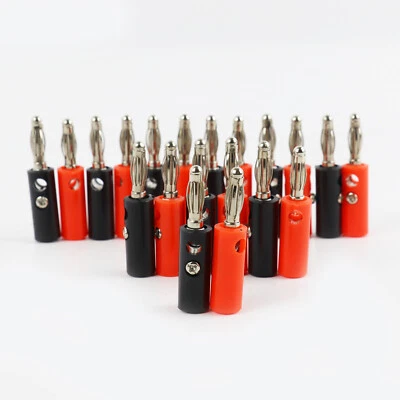 28 Pairs Home Car Audio Speaker Wire Connector Ends 4mm Tip Stereo Banana Plugs - Image 1 of 4