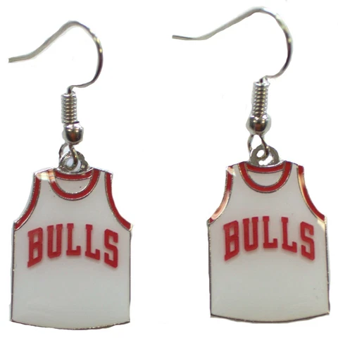 Chicago Bulls Jersey Earrings Cover