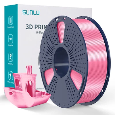 【COMPRA 10 PAGA 6】SUNLU 1,75 MM SEDA PLA brillante + filamento 1 kg carrete doble/tri/arco iris Foto 1 de 4