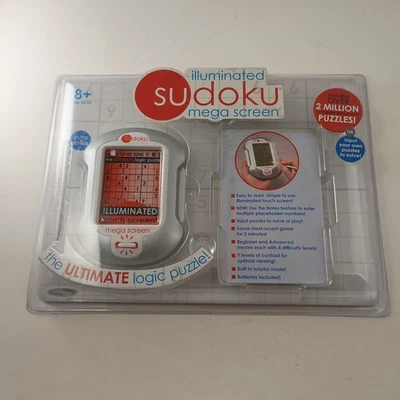Techno Source Illuminated Sudoku Mega Screen Handheld Puzzle Game Sealed NEW - Image 1 of 4