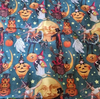 Treats N Dulces Kate Ward Thacker Halloween Costura Acolchado Tela 2 yardas x 44" Foto 1 de 2