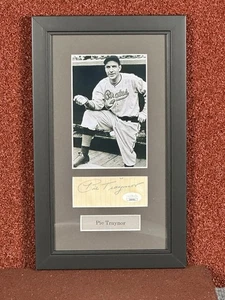Pie Traynor MLB Player 1920-37 With The Pirates HOF Inductee 1948 Signed Framed - Picture 1 of 2