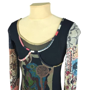 Save the Queen Damen Mehrfarbig Langarm Streach Top Größe XL - Bild 1 von 12