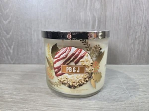 Bath & Body Works PB&J Scented Large 3 Wick Candle 14.5 oz RARE VHTF - Picture 1 of 2