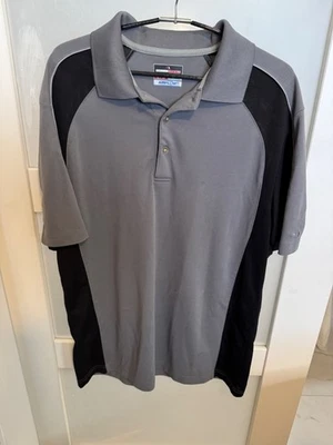 Shimano Performance Airflow Polo Shirt L/G Gray & Black              17-5 - Image 1 of 4