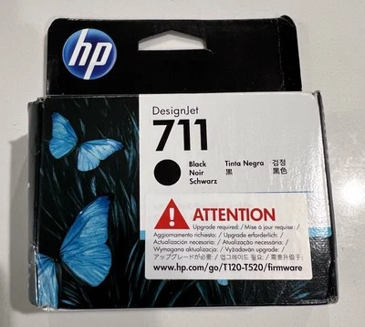 Cartucho de tinta negro original HP 711 CZ133A fecha: 12/2020 Foto 1 de 4