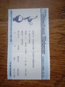 Tottenham v Arsenal Chris Hughton testimonial 10/08/1987 - Picture 1 of 2