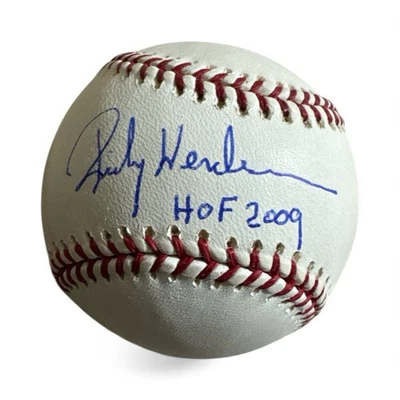 Ricky Henderson signed autographed HOF inscriptionMLB Baseball JSA Authenticated - Image 1 of 3