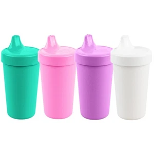 Re-Play Made in USA 10 Oz. Sippy Cups for Toddlers, Pack of 4 - Reusable Spill - Picture 1 of 8
