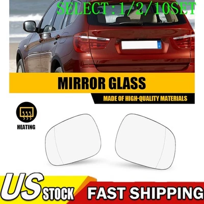 Espejo retrovisor izquierdo derecho vidrio térmico con placa de respaldo izquierda derecha para BMW X3 2011-14 1~10X Foto 1 de 4