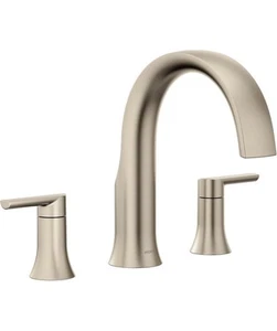 Moen TS983BN Doux níquel cepillado 2 manijas montaje en cubierta comercial/residencial - Imagen 1 de 2