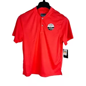 Neu PGA TOUR Herren Größe mittlerer Rand Kragen Poloshirt Korallenstretch Neu mit Etikett - Bild 1 von 7