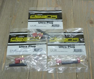 Deans Ultra Plug Male & Female Pair Lot Of 3 New RC Car Plane Truck 1300 - Picture 1 of 3