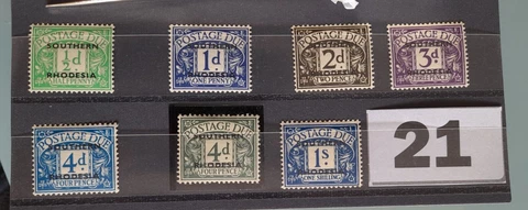 Southern Rhodesia Postage Due 1951 -52. With RARE SG D6 4d green. HARIASTAMP Cover