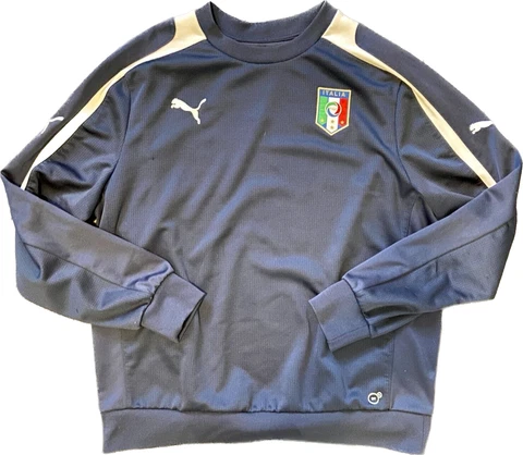 AUTHENTIC Puma Italy Navy Blue Sweater - Men (XL) Cover