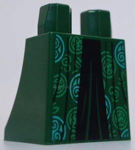 Lego Dark Green Lower Body Skirt Green and Medium Green Circles Black Dress - Picture 1 of 2