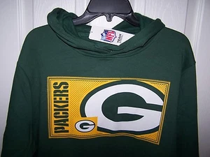 Green Bay Packers Green Hooded Sweatshirt Hoody Men’s Large New with Tags - Picture 1 of 1