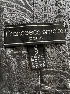 Krawatte 100% Soie Francesco Smalto Paris 100% Seide Tie / Sammler Made in Italy - Bild 1 von 4