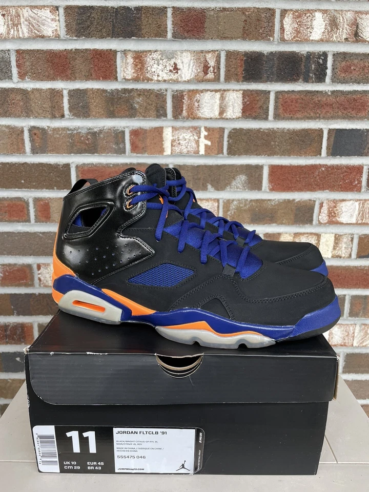 Nuevo Jordan Flight Club 91 Citrus Royal Blue 555475-046 para hombre talla 11 2013 Foto 1 de 4