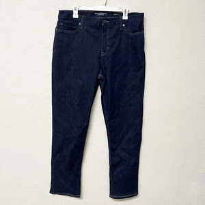 Banana Republic Size 36x32 Slim Fit Stretch Jeans The Traveler Medium Wash Hem - Picture 1 of 5