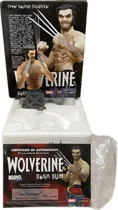 MARVEL UNIVERSE X-MEN WOLVERINE Resin Bust Greenwell TOWER EXCLUSIVE 326 COA BOX - Picture 1 of 17