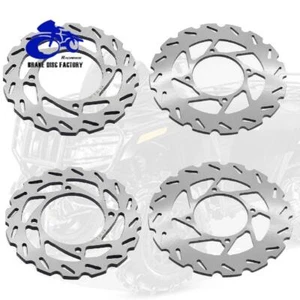 4pcs Front Rear Brake Discs Rotors For Arctic Cat HDX 700 XTZ1000 Prowler 10-14 - Picture 1 of 18