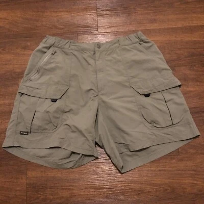 Columbia GRT Shorts Hiking Cargo Camping Green Men’s Size 44 Elastic Waistband - Image 1 of 4