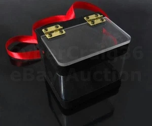 CLEAR SWITCH BOX SWITCHING BILL NOTES CARD CRYSTAL PREDICTION MENTAL MAGIC TRICK - Picture 1 of 1