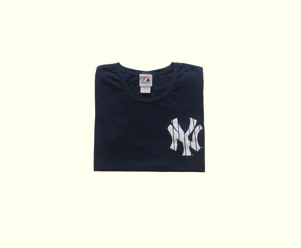 MLB NEW YORK YANKEES BÉISBOL DEREK JETER CAMISETA BEBÉ DE COLECCIÓN Y2K MAJESTUOSA MUJER TALLA M Foto 1 de 4