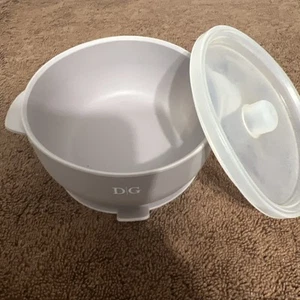 4 purple Silicone Suction Bowl With Lid  - Picture 1 of 6