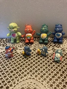 Care Bears Lot Of 8 Vintage 1980’s PVC Gentle Heart Lamb & More - Picture 1 of 10