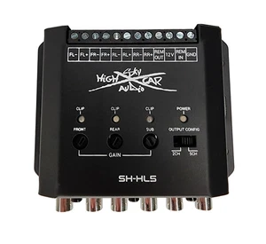 Sky High Car Audio Active 5-Channel Line Out Covnerter High Low Head Unit Signal - Picture 1 of 9