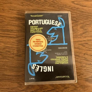 Vintage 1980’s Vocabulearn Portuguese Level 1 Instant Vocabulary Cassettes 2 - Picture 1 of 3
