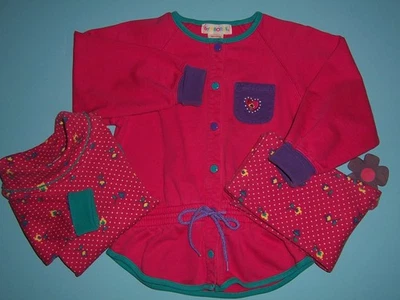 Gymboree VTG girls "SCHOOL DAYS" MEDIUM...3 PC SET...RAINBOW TAG...FALL 1995 - Image 1 of 4