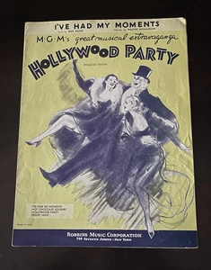 1934 I've Had My Moments Sheet Music Hollywood Party Movie Collectible - Picture 1 of 8