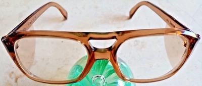 GAFAS DE SEGURIDAD VINTAGE MARRÓN BOUTON UL CLASE Z87 PPE 5 3/4 Foto 1 de 4