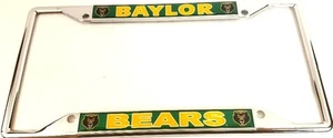 Baylor Bears Reflector Chrome License Plate Frame The Best Money Can Buy Pride - Picture 1 of 1
