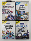 sega master system game bundle x4 Games scramble games taito chase h.q. hang on