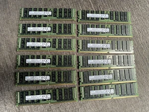 RAM DDR4 SAMSUNG 64 Go PC4-2666V-LD2 4DRX4 M386A8K40BM2-CTD6Q 768 Go (12 x 64 Go) - Photo 1/2