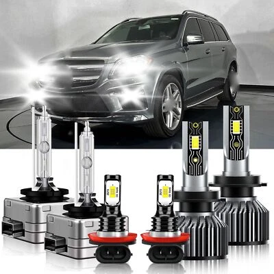 Combo faros LED ocultos bombillas antiniebla altas/bajas para Mercedes-Benz GL500 2008-2011 Foto 1 de 4