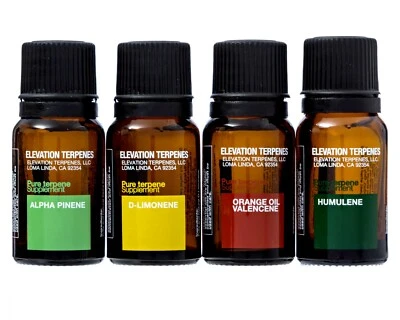ELEVATION TERPENES Elevation Terps Energy Pack (D-Limonene, Humulene, A-Pinene, Orange Oil)