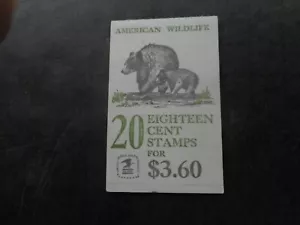 Scott 1880-89, 18 cent, American Wildlife, Booklet pane of 20 - Picture 1 of 1