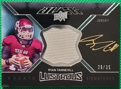 RYAN TANNEHILL /35 2012 UD Black Exquisite Lustrous Signatures AUTO RPA SSP - Image 1 of 2