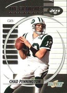 2003 Score The Franchise New York Jets Football Card #TF22 Chad Pennington
