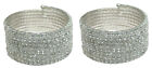 Brand JCGY Crystal Spiral Bracelet for Bridal, Parties Set of 2-4 5614gs-2