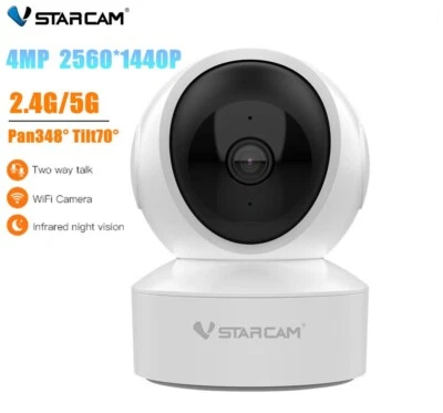 VStarcam CS49Q 4MP HD 5G WiFi Security IP Camera Mini Baby Monitor Night Vision - Image 1 of 4