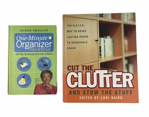 One Minute Organizer & Cut the Clutter and Stow the Stuff Hardback Books - Picture 1 of 11